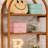 Versatile Display Rack,5-Tier Bookshelf,Compact Arched Bookcase