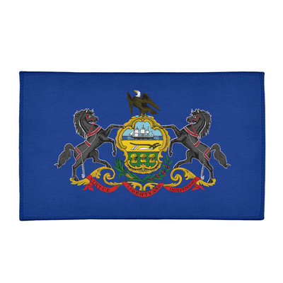 Tapis bleu/jaune/rouge de l’indicateur de pennsylvanie