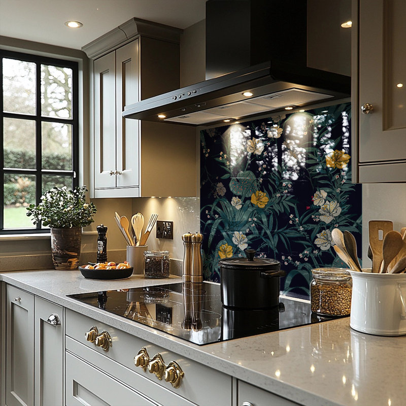 Flowers Splash Back, 75cm L x 60cm W