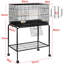 Iron Flat Top Bird Cage with Wheels-1530539637