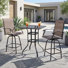 Wicker Bar Set with Stools