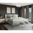 Transitional 3 Light Silk String Shade Chandelier