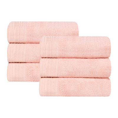 Rayon From Bamboo Cotton Blend Eco-Friendly Hypoallergenic Soft Solid Towel Set