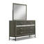 Ensemble de chambre avec grand lit 4 pièces Lito, revêtement gris, tiroirs de pied de lit-118445302-118445301
