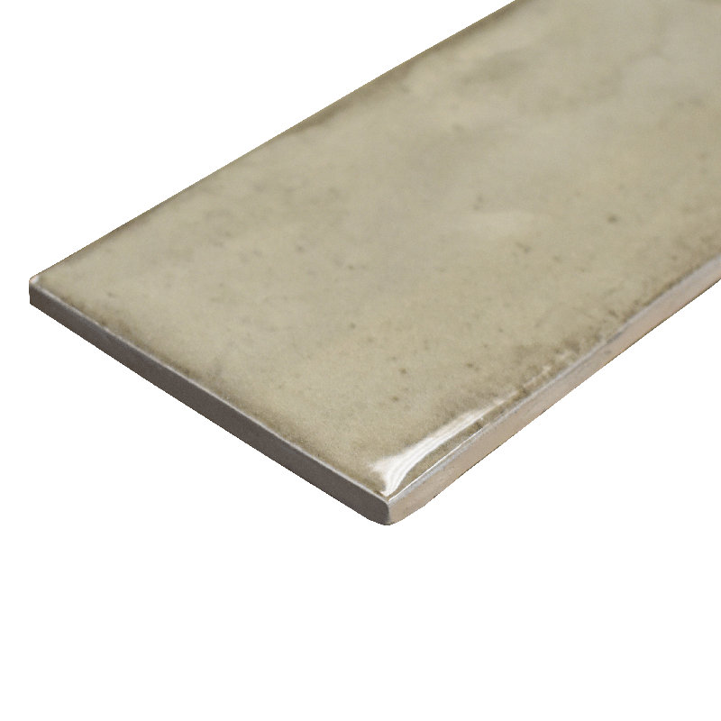 Tegel Taupe BG 3" x 6" Glossy Ceramic Subway Wall Tile – Warm Earth Tone, Brown/Gray