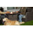  Outdoor 30" Square Rattan Fire Pit Table with  Metal Lid