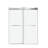 56 To 60 In. W X 76 In. H Double Sliding Frameless Soft-Close Shower Door With Premium 3/8 Inch (10Mm) Thick Tempered Glass-121263450