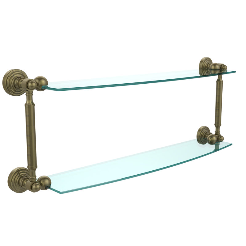 Étagère murale Beresford, Laiton antique, l 28 po x H 8,5 po