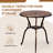 Outdoor 3-Piece Cast Aluminum Iris Bistro Set-501288087