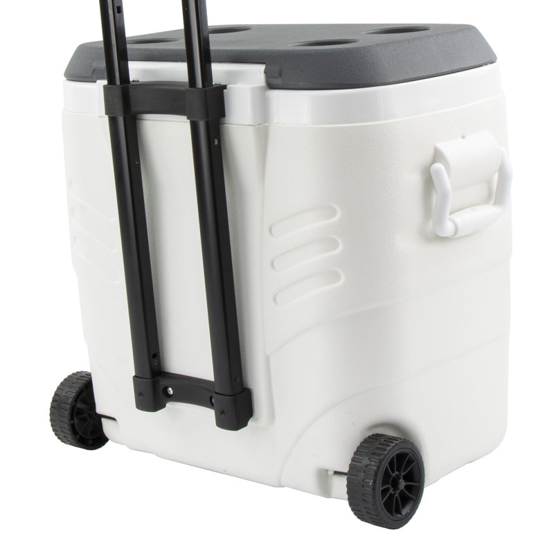 SQ Professional Campmate 3 - Piece Cooler Box with wheels, White