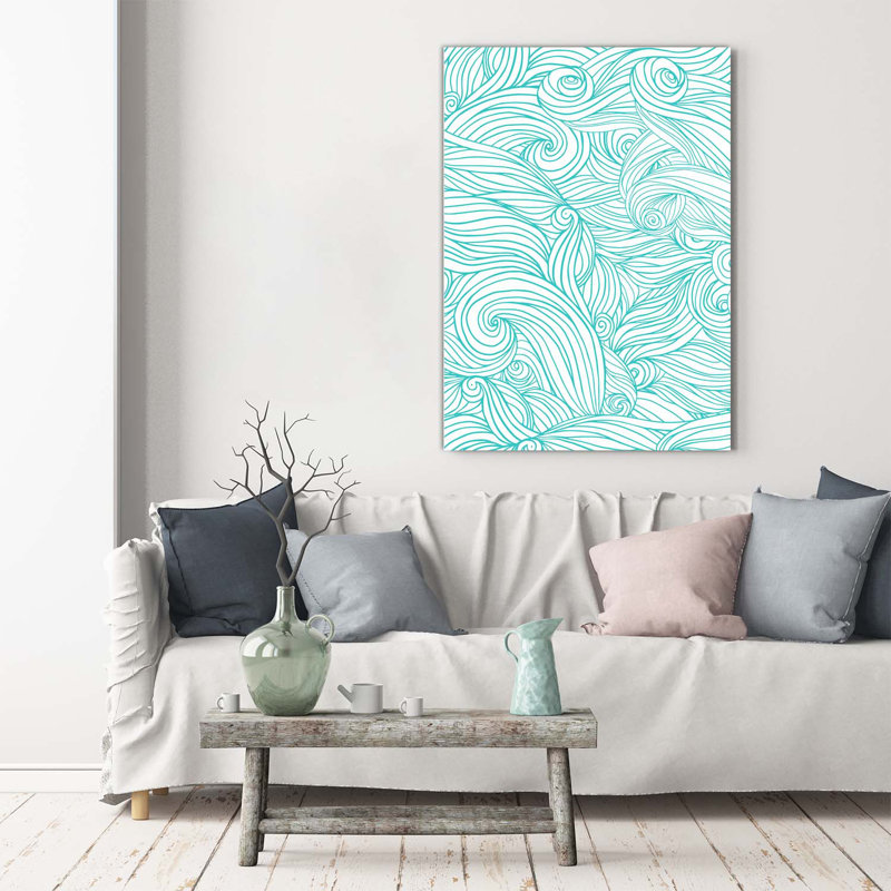 Blue Waves - Wrapped Canvas Print