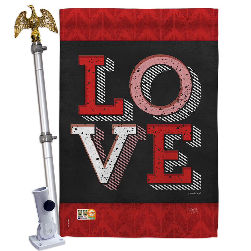 Ensemble de 2 drapeaux en polyester 3 pi 4 po x 2 pi 4 pi