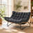 Ecolounge Oversized 2-Person Wicker Patio Loveseat Lounge Chair with Cushions-376668373
