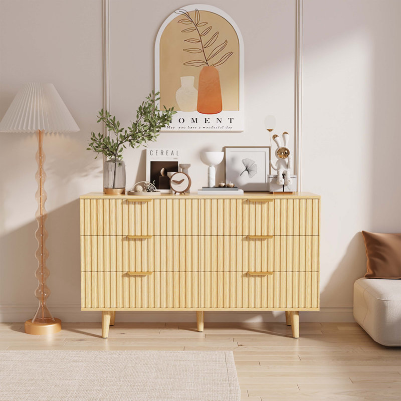 Commode 6 tiroirs pour chambre à coucher