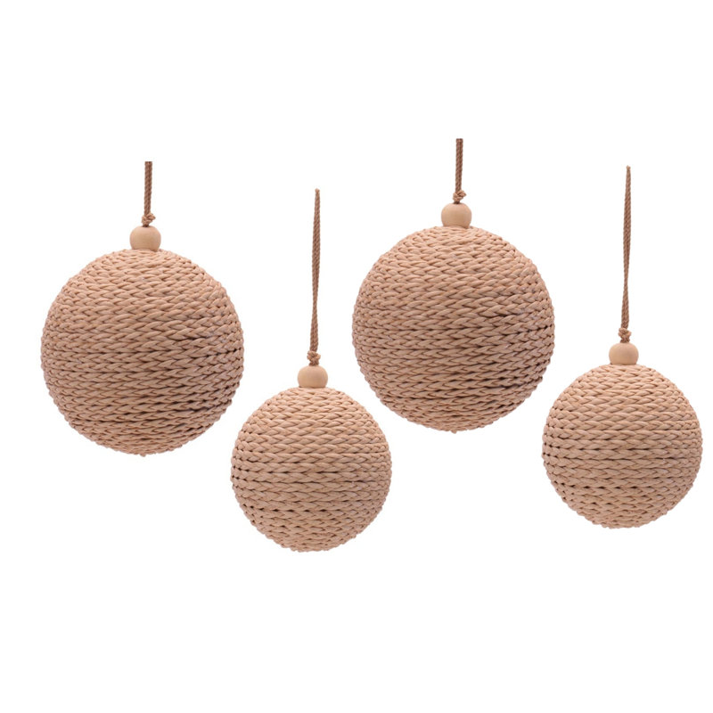 Boules en plastique (ensemble de 4) - Décorations d'arbre de Noël 3 "et 4"