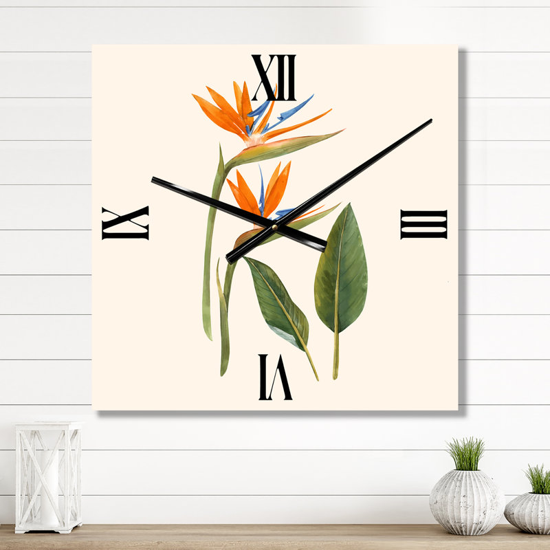 Horloge murale Strelitzia, Grand
