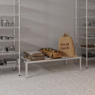 24 in. x 48 in. x 12 in. Aluminium Dunnage Rack. 1780 lbs Capacity