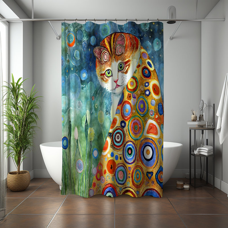 Jalyric Shower Curtain, 93" H x 70" W