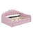 Upholstered Daybed With Elegant Shell-Shaped Backrest & Built-In Storage Drawers-223218674