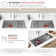 Stylish Versa Undermount 36'' Stainless Steel Double-Bowl Kitchen Sink S-636W