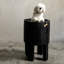 Obsidian Heirloom Planter (Med) ~ A bold fusion of ebonized elegance and timeless craftsmanship, this 100% reclaimed wood pot planter brings sculptural artistry to life, transforming natural imperfections into a striking design statement.