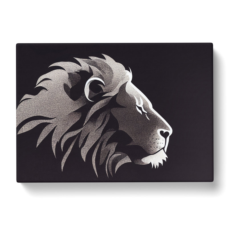Terrific Lion Abstract - Wrapped Canvas, 50cm H x 76cm W x 3cm D