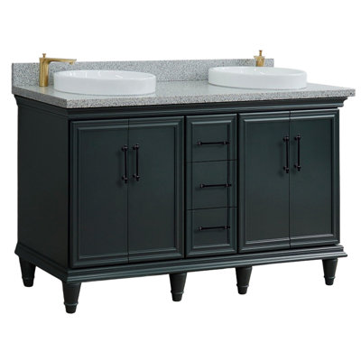 Meuble-lavabo double 61 po
