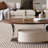 Light luxury oval storage coffee table