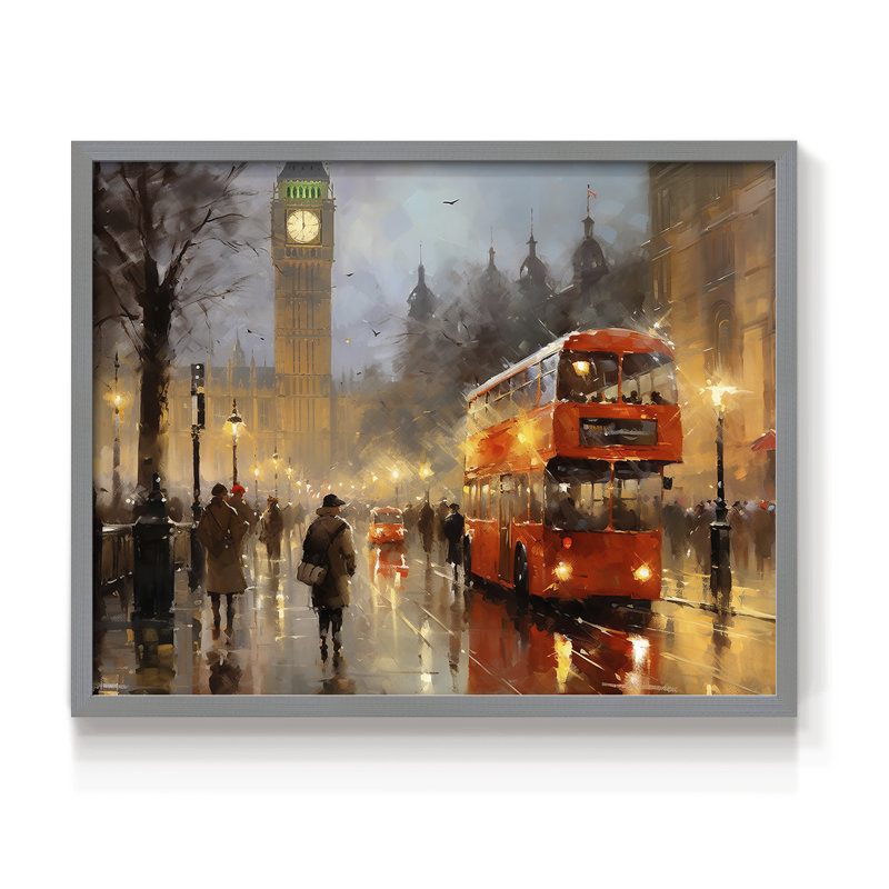 Art de Noël - CDXIX - Reproduction encadrée - Restickable, H 22 po x l 28 po, Gris