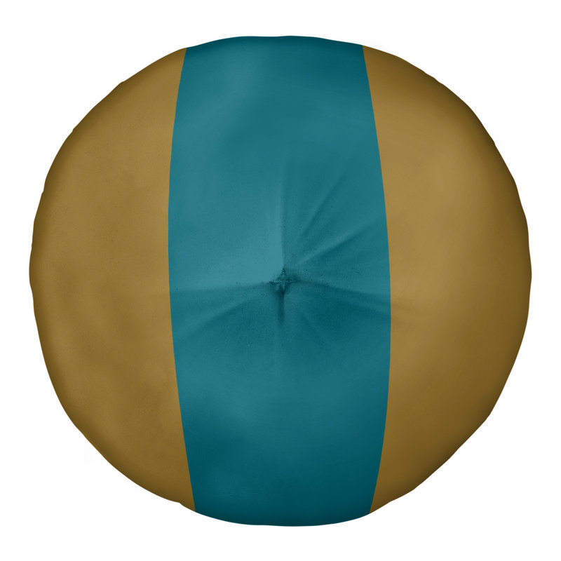 Coussin de sol touffeté arizona, H 30 po x l 30 po, Gold/Teal