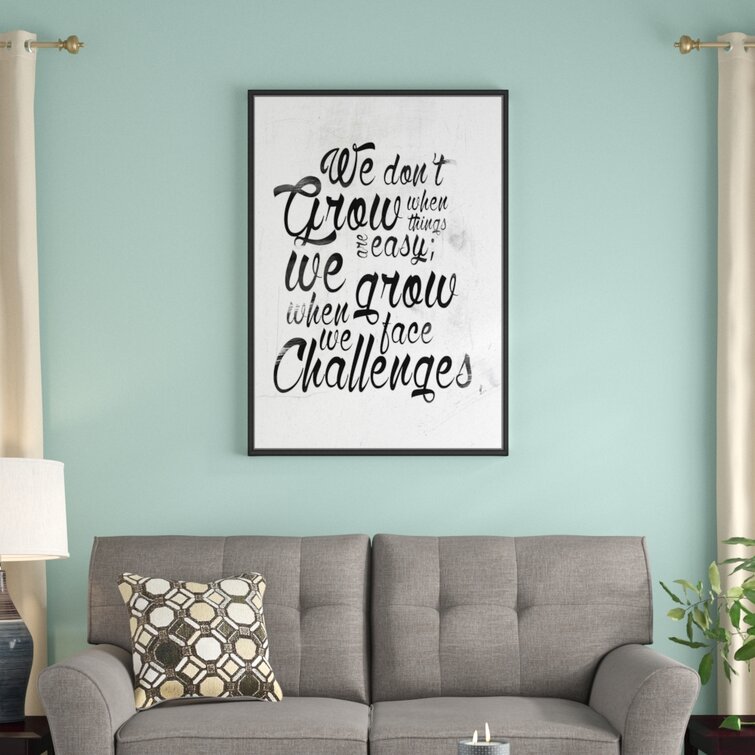 Winston Porter Face The Challenges Framed On Canvas Print | Wayfair