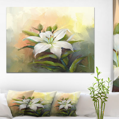 " White Lily Flower "