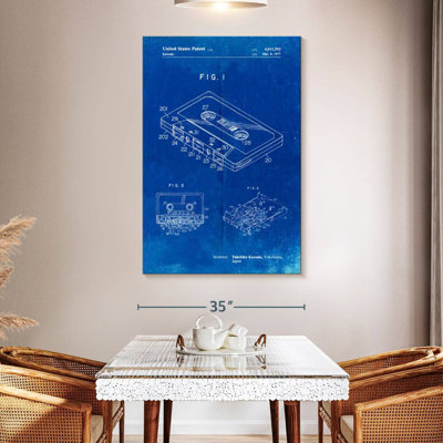 Faded Blueprint Cassette Tape Ladonta Poster