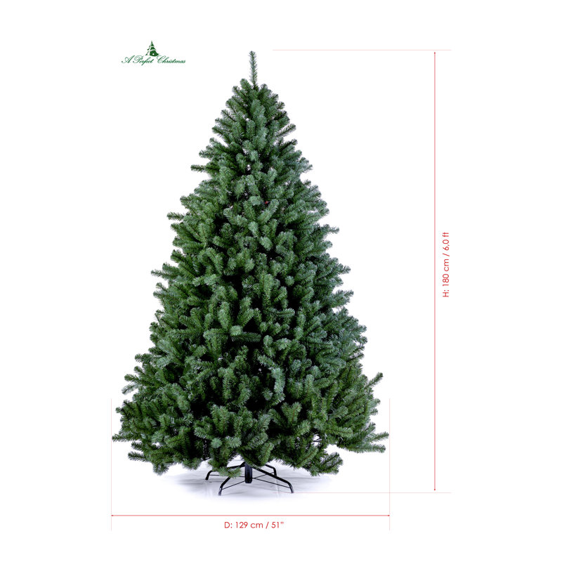 Extra Full Green Spruce Christmas Tree, 5.9' H