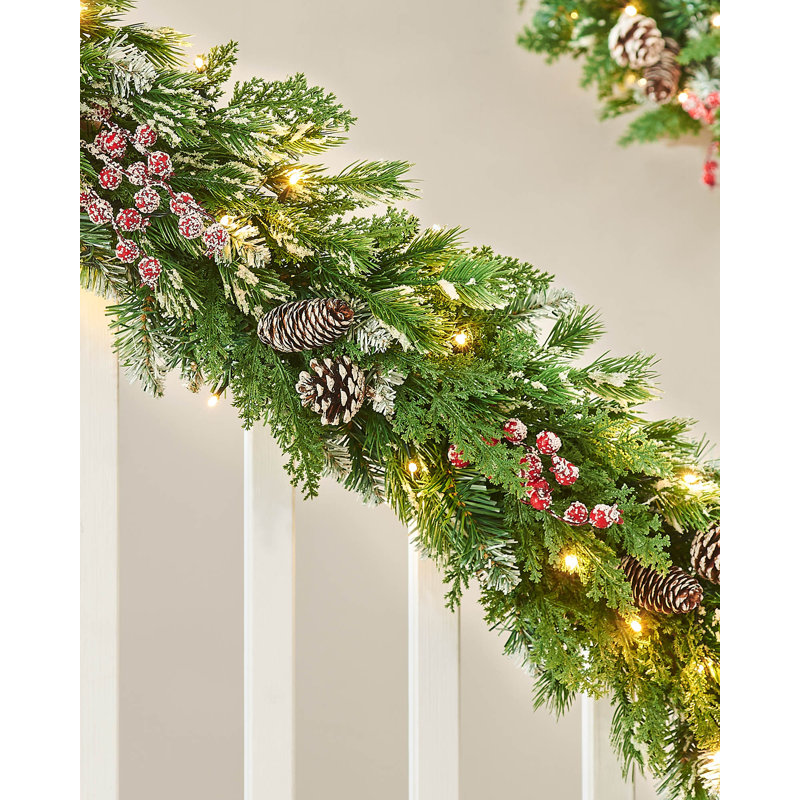 70cm Lighted Faux GARLAND with Lights