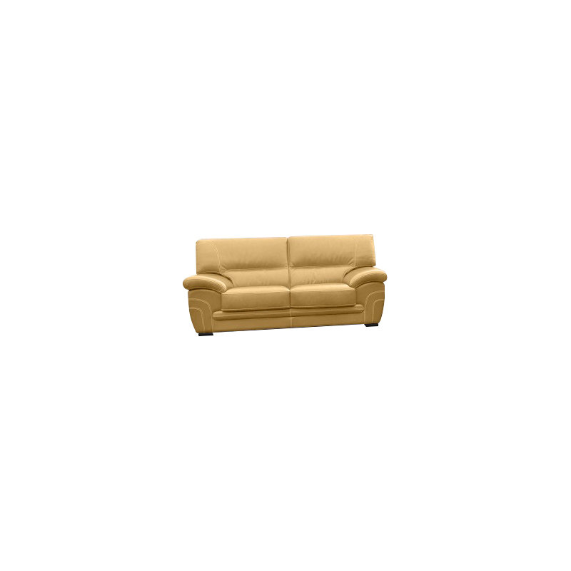 Tipton Faux Leather Sofa, Nut