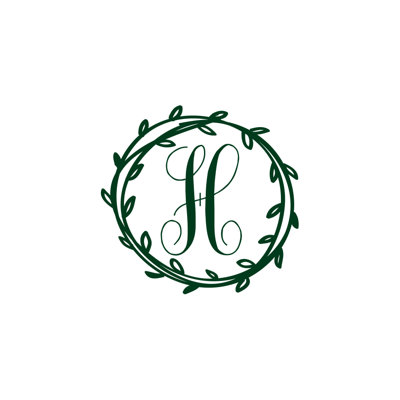 Décalcomanie murale monogramme initial Klar