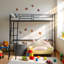 Zebedee Metal Loft Bed with Multifunctional Design
