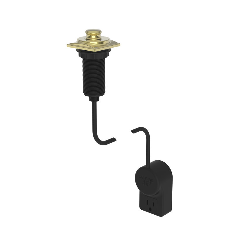 Adams Air Activated Disposer Switch, Forever Brass