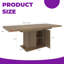 Table de salle à manger extensible moderne pour 10 personnes avec rangement, brun noir Modern