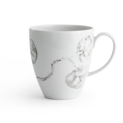 Botanical Leaf Handmade Porcelain Coffee Mug