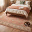 Tapis traditionnel à motifs floraux variés Hazel, orange, ivoire, or, vert et gris, lavable à la machine, antidérapant, à poils courts, pour l'intérieur et l'extérieur, adapté aux animaux domestiques, idéal pour le salon, la chambre, la salle à manger, l'entrée, le couloir ou le bureau.-1817193452
