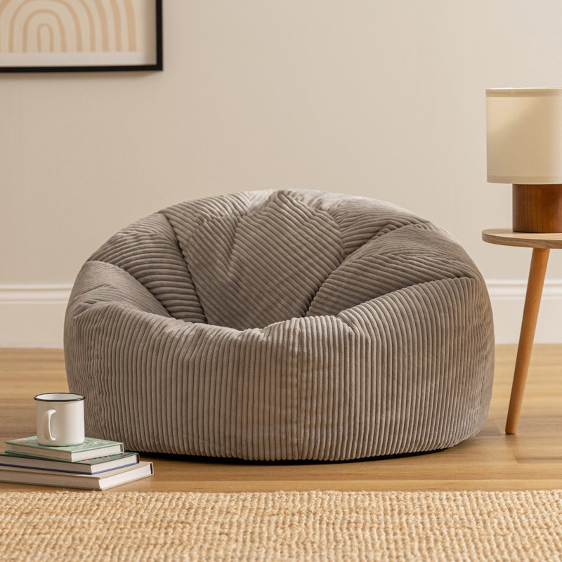 icon Kingston Beanbag Corduroy Navy Blue, Grey