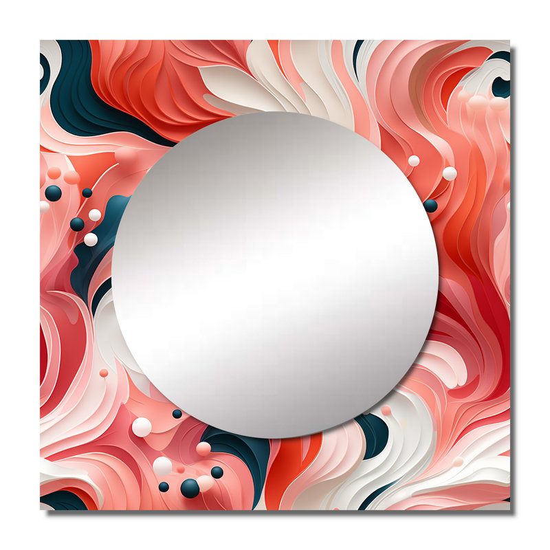 Motif de rendez-vous tropical de récif tropical - art mural moderne carré, 29 po x 29 po