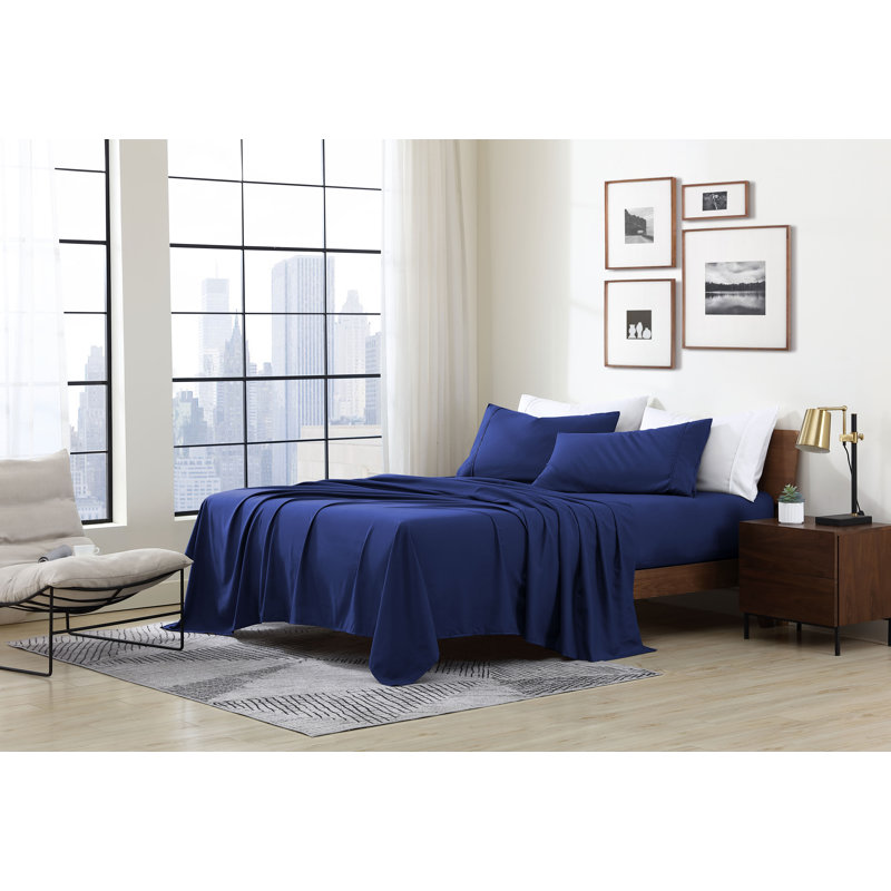Swift Home Ultra-Soft 4-Piece Sheet Set - Essential 1800 Series Microfiber - Fits Mattress up to 14" Thick - Peach Fuzz, Durable, Easy Care
