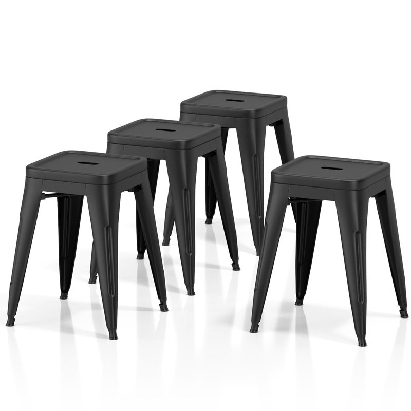 Weiler 18 " H Side Chair Stacking, Black