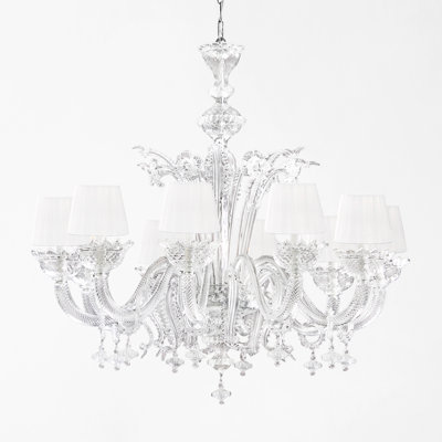 Vivienne 10 - Light Glass LED Chandelier