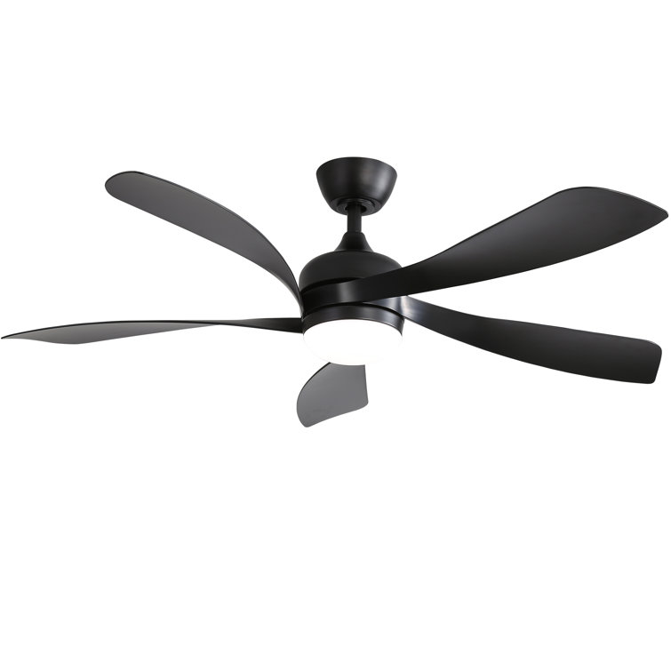 Damecia 52" 5 - Blade Smart Standard Ceiling Fan with Remote Control and LED Light