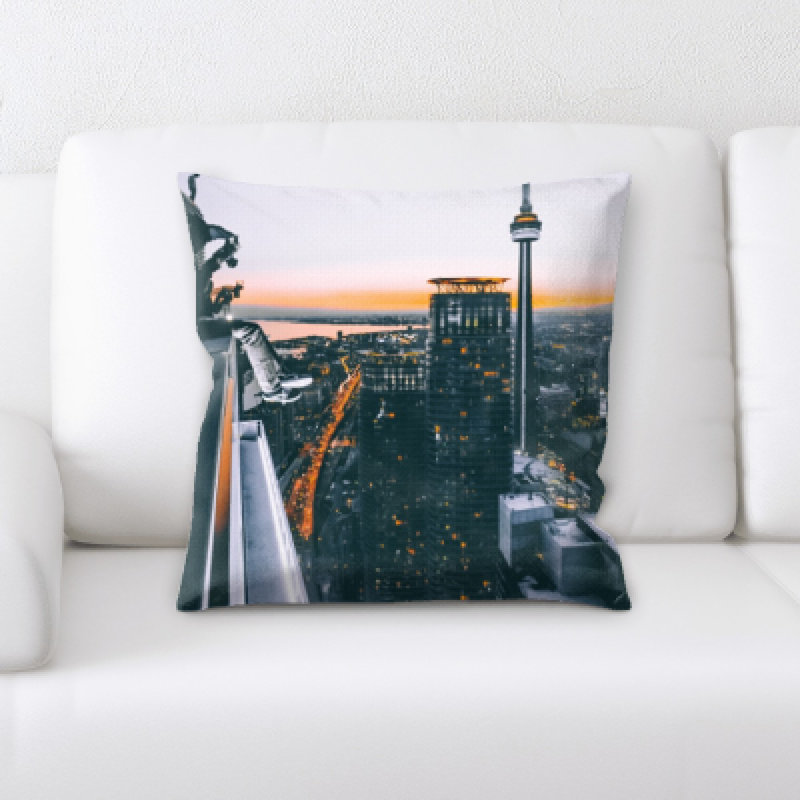 Microsuede Throw Pillow