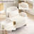 37.2" Oversized Modern Linen Upholstered Accent Chair-573946325